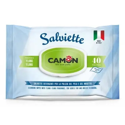 Şerveţele pentru curătare cu Aloe Vera şi Ylang-Ylang Camon 40 bucăţi