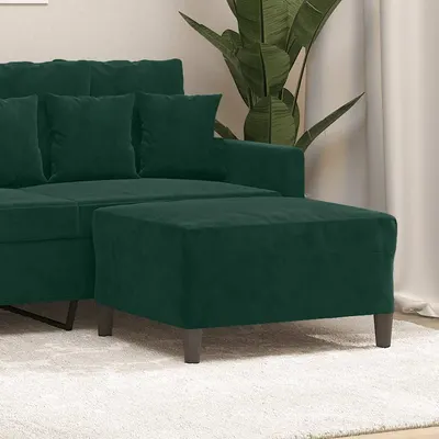vidaXL Taburet, verde închis, 70x55x41 cm, catifea