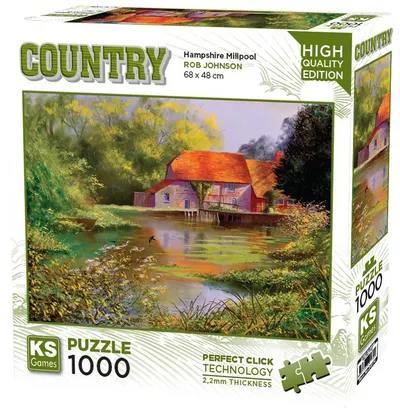Puzzle KS Games din 1000 piese- Lângă moară în Hampshire