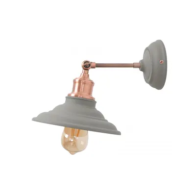 Corp de iluminat aplicat perete - Wall Fixture LORET,7826,AC220-240V,50/60Hz,1*E27, max.40W, IP20, Diameter 20 cm, single, grey