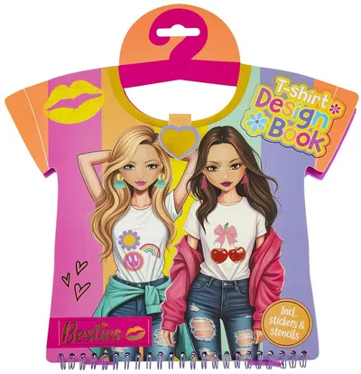Carte de activități Moxy Besties - Design tricouri