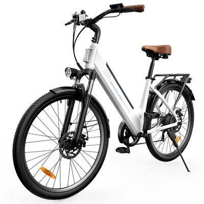 Bicicletă electrică urbană iScooter Ucitys, baterie de 36V 13Ah