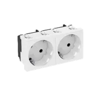Priza 33°, cu contact de protectie, dubla | Type STD-D3 SRO2