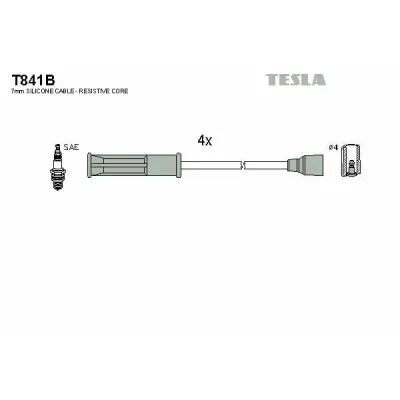Set cablaj aprindere TESLA T841B