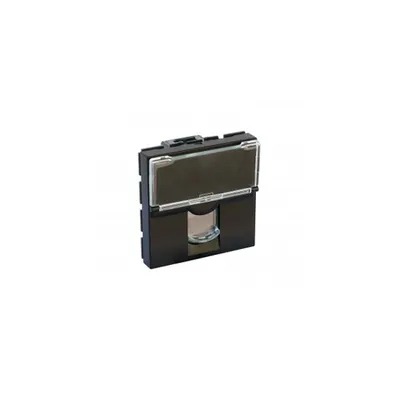 RJ 45 priza Mosaic - category 6 UTP - 2 module - matt negru