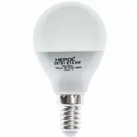 Bec LED HEPOL DIMABIL, forma sferic, E14, 6W, 25000 ore, lumina calda