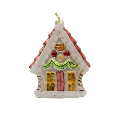 Ornament Edelman, din metal - Căsuță decorată