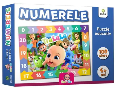 Numerele. Puzzle educativ 100 de piese