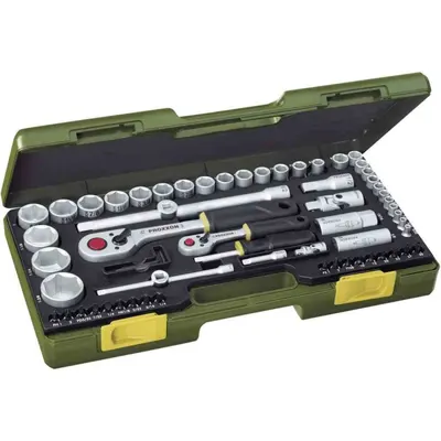 Trusa chei tubulare Proxxon 23294, 1 4 -1 2 , sistem imperial, 65 piese
