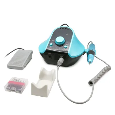Mașină de manichiură și pedichiură 45000 rpm, 65W Global Fashion 720, turcoaz Engros
