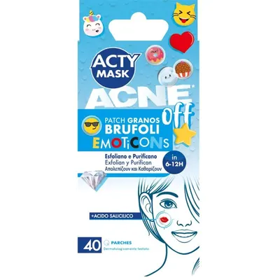 Plasturi Purificatori pentru Tratarea Cosurilor Emoticons, Acty Mask, 40 Bucati