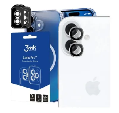 Protector pentru cameră 3mk - Lens Protection Pro, iPhone 16/16 Plus, Silver