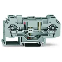 Ground conductor disconnect terminal block; 48 V; 6 mm²; CAGE CLAMP®; 6,00 mm²; gray
