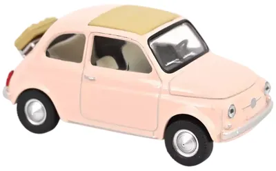 Model de colecție NOREV Contemporary: Automobile - Fiat 500 F 1965 Pastel Pink Jet-car