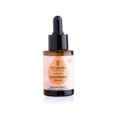 Ser antioxidant, BRIGHTENING Serum cu Vitamina C lipozomala si Glutation, 30ml, ProGlow