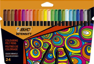 Carioci BIC Intensity - 24 culori