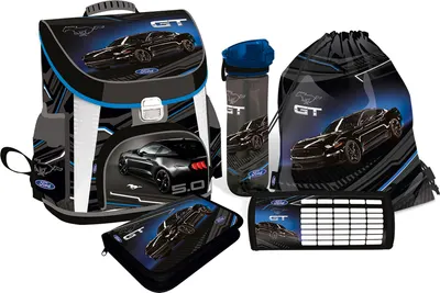 Set școlar Lizzy Card Ford Black - 5 în 1