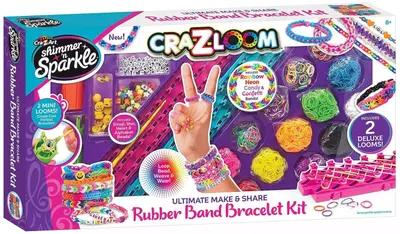 Set creativ Cra-Z-Art - Brățări de cauciuc DIY pe un război de țesut