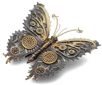 Model metalic de asamblat Metal Earth - Steampunk Butterfly