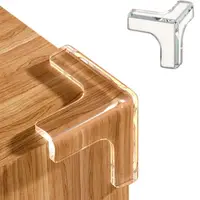 Set 4 protectii colturi mobila, trei laturi, transparent