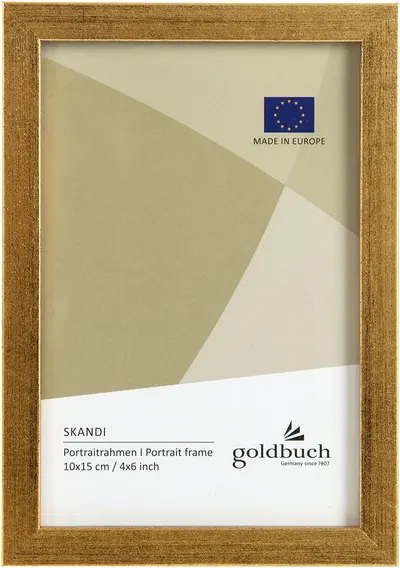Ramă din lemn pentru foto Goldbuch - Auriu, 10 x 15 cm