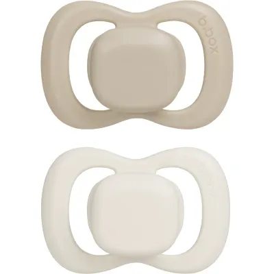 B.Box Natural Rubber 6m+ suzetă Vanilla/Latte 2 buc