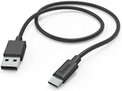 Cablu Hama - 201594, USB-A/USB-C, 1 m, negru