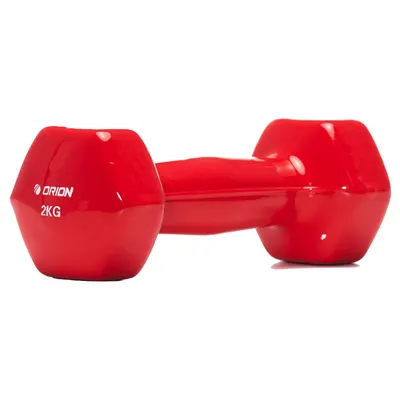 Gantera vinyl Orion 2 kg rosu