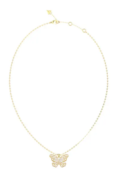 Colier cu talisman fluture Barboleta - Auriu