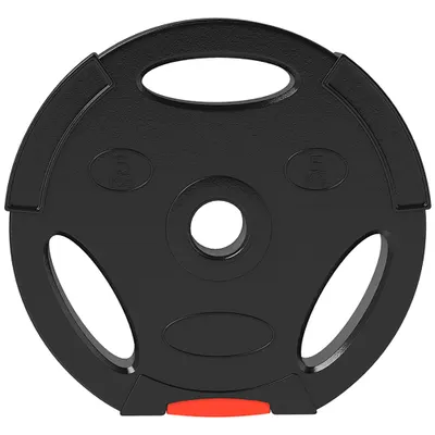 SPORTNOW Set Discuri de Greutăți cu Două Discuri de 5 kg și Două Discuri de 2,5 kg, Negru | Aosom Romania
