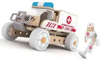 Constructor din lemn 3 in 1 pentru copii Classic World - Ambulanta