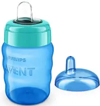 Cana anti-varsare Philips Avent - 260 ml, pentru tranzitie, verde