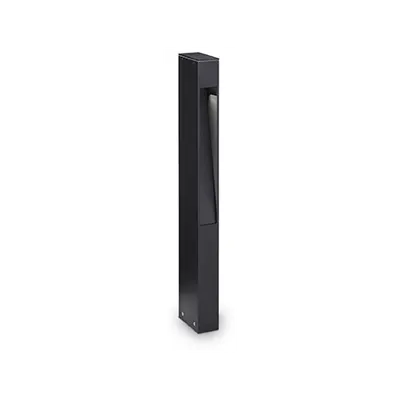 Stalp de gradina Mercurio, 1 bec, dulie G9, L:50 mm, H:600 mm, Negru