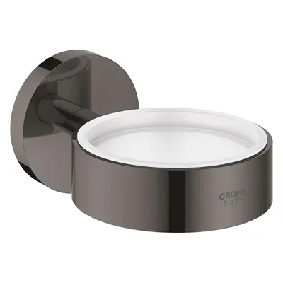 Suport Grohe Essentials 40369A01, pahar sau savoniera, fixare ascunsa, lucios, Hard graphite