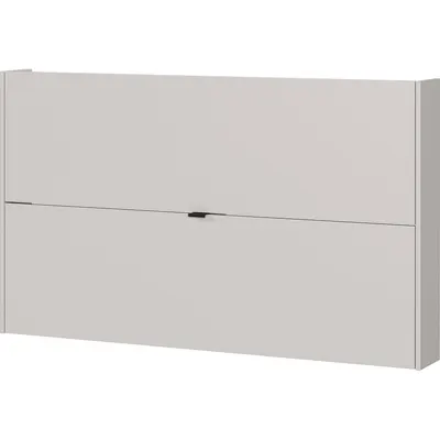 Pantofar crem cu deschidere înclinată/suspendat cu aspect de lemn de stejar 140x83x18 cm Ameca – Germania