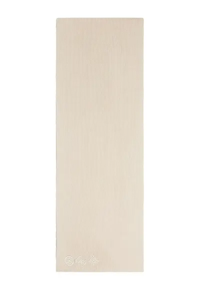 Fular din amestec de lana cu model monograma - Maro taupe deschis