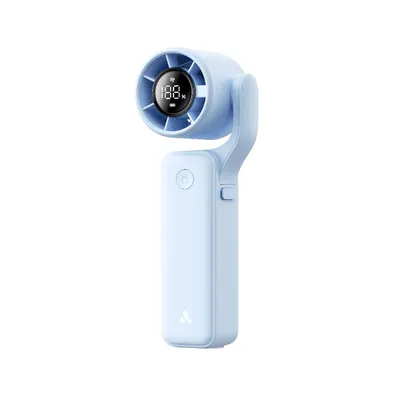Aecooly Air Gimbal Ventilator portabil 3500 mAh, 5 viteze, albastru
