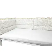 Aparatoare pentru patut MimiNu Premium cu volanase si dantela Meadow