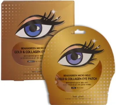 BeauuGreen Petice pentru ochi Micro Hole Gold&Collagen, 1 pereche