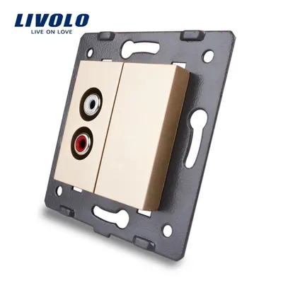 Modul Priza simpla audio, RCA Auriu