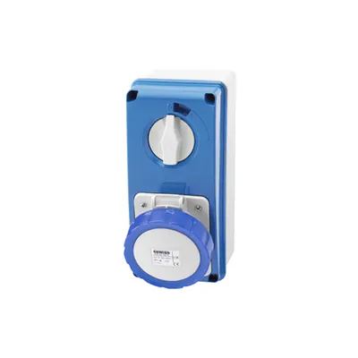 Priza Industriala Fixa cu Interblocaj 2p+e 16a Ip67 200-250v 6h
