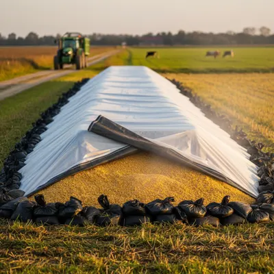 Folie Siloz 10m x 25m, Grosime 150 microni, Profesională - Standard Fermă