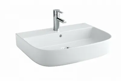 Lavoar pe blat alb 55 cm Gala Mid