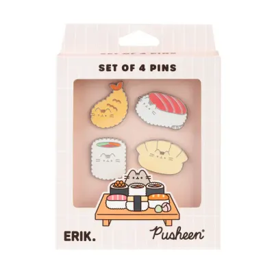 Set 4 Insigne Pusheen - Sushi Roll