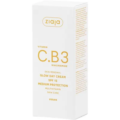 Crema de Zi SPF15 pentru Fata cu Vitamina C.B3 si Niacinamida 50ml