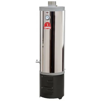 Boiler pe lemne 120 L Inox