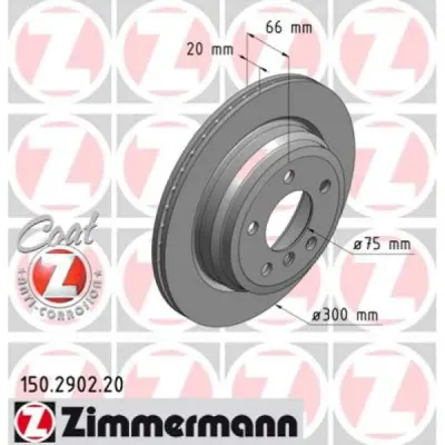 Disc frana ZIMMERMANN 150.2902.20