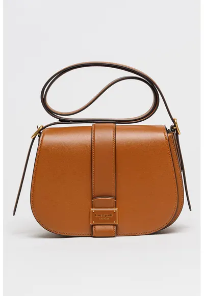 Geanta crossbody din piele Nouveau - Maro scortisoara