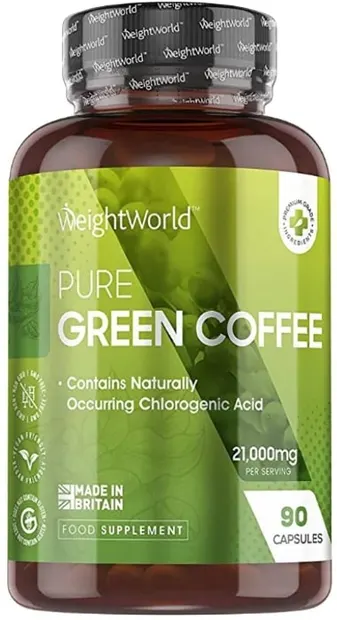 Pure Green Coffee, 90 capsule, Weight World