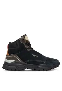 Ghete barbati Ebonised Grey - piele naturala - Negru